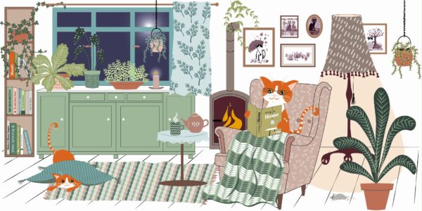 Caddy 'Reading Cat' - Image 2
