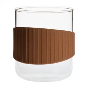 Glass Mug 'Office' Brown